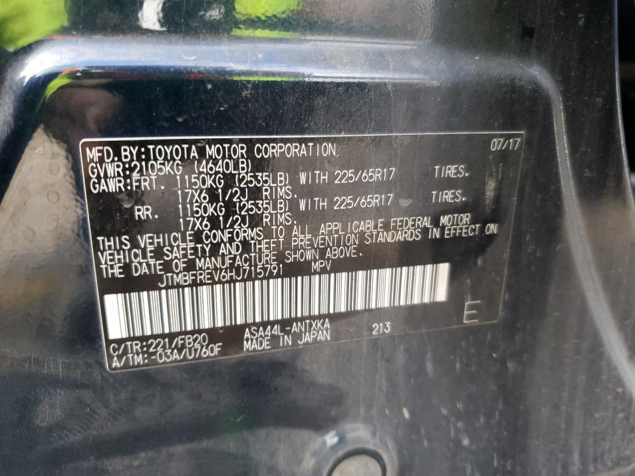 2017 TOYOTA RAV4