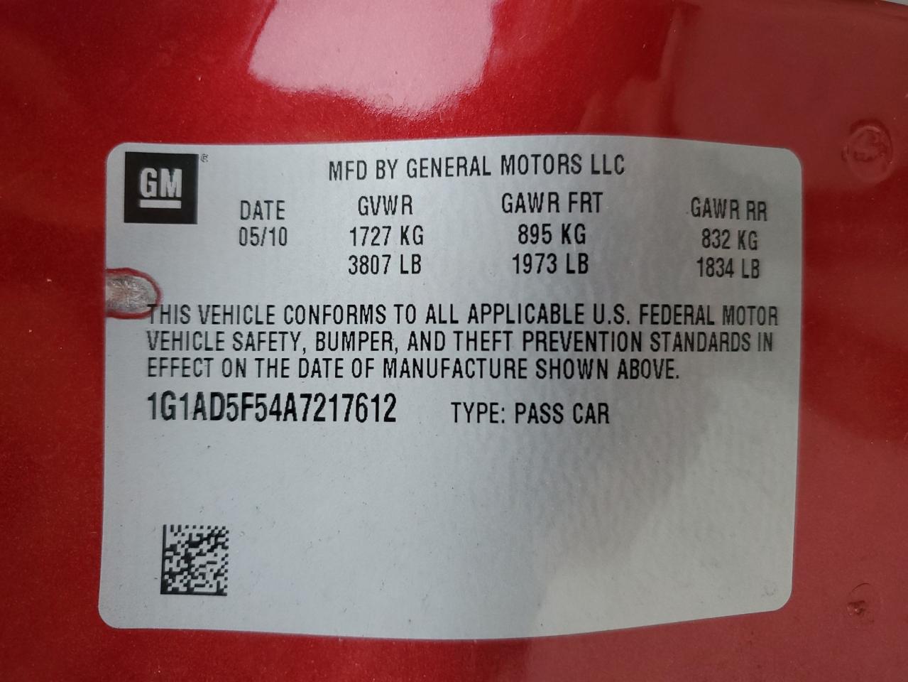 2010 CHEVROLET COBALT