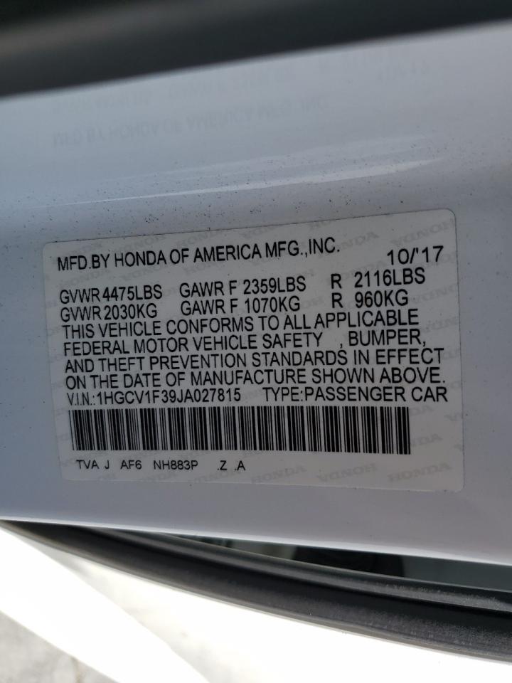 2018 HONDA ACCORD