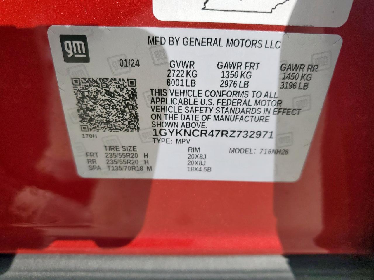 2024 CADILLAC XT5