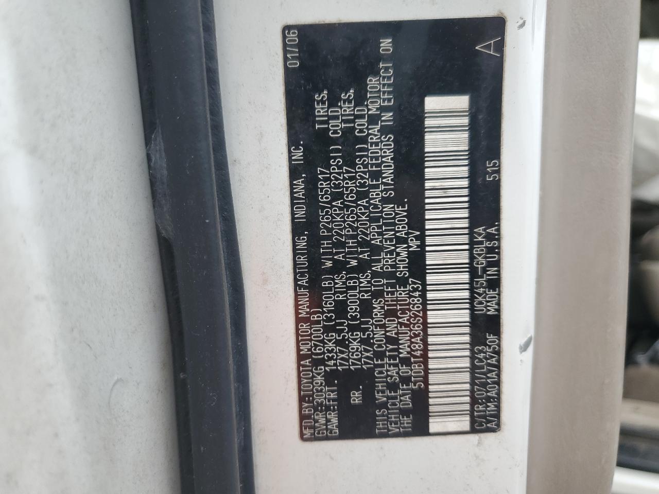 2006 TOYOTA Sequoia