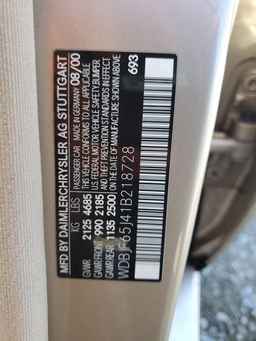 2001 MERCEDES-BENZ E-Class