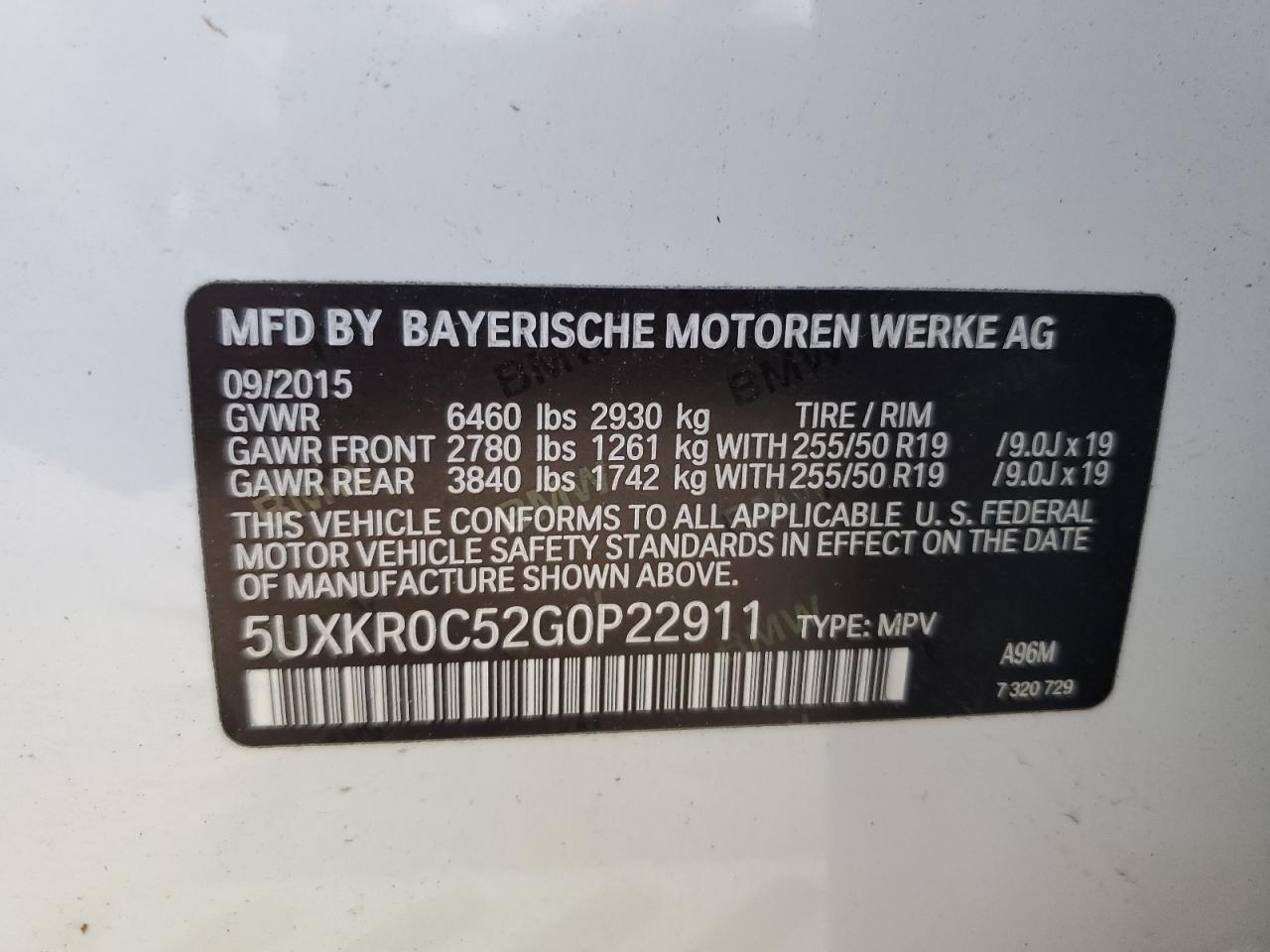 2016 BMW X5