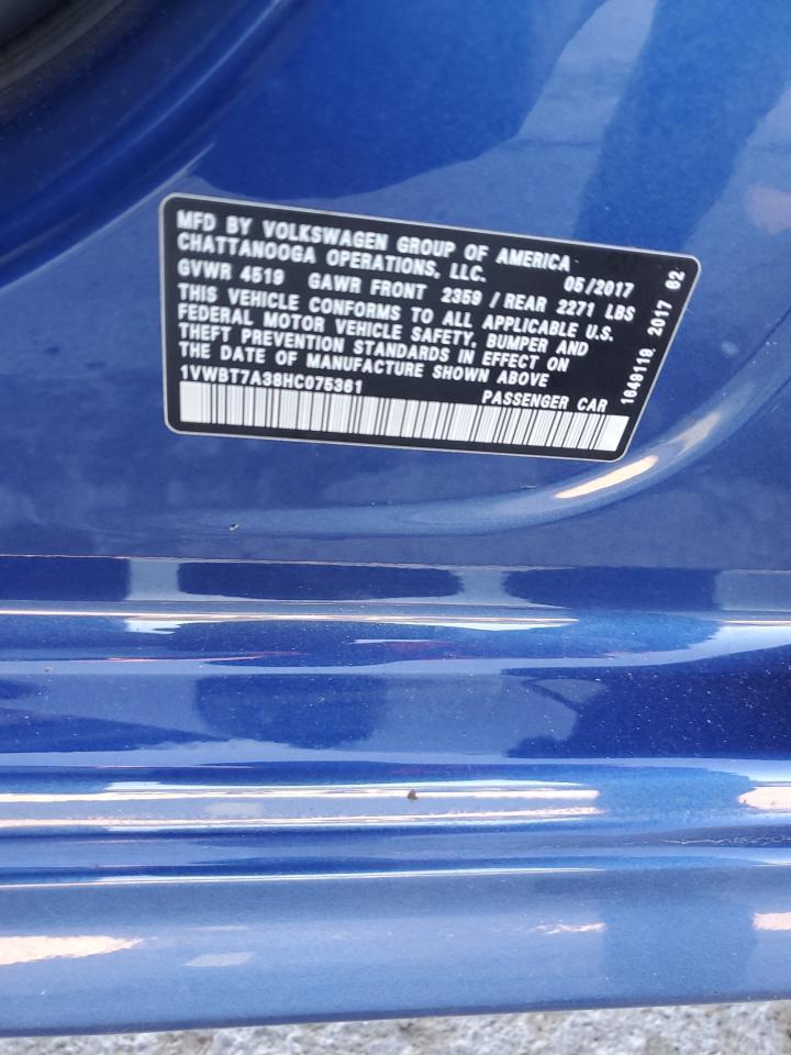 2017 VOLKSWAGEN Passat