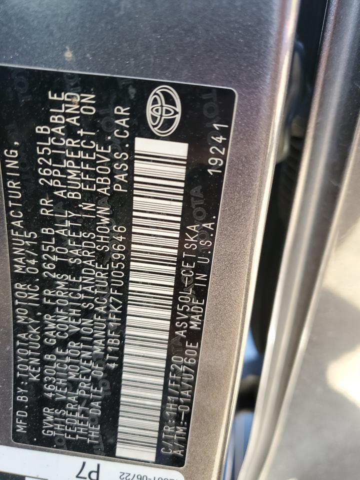2015 TOYOTA CAMRY