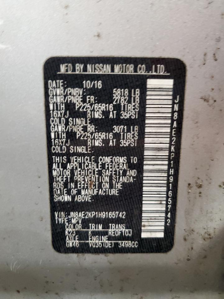 2017 NISSAN Quest