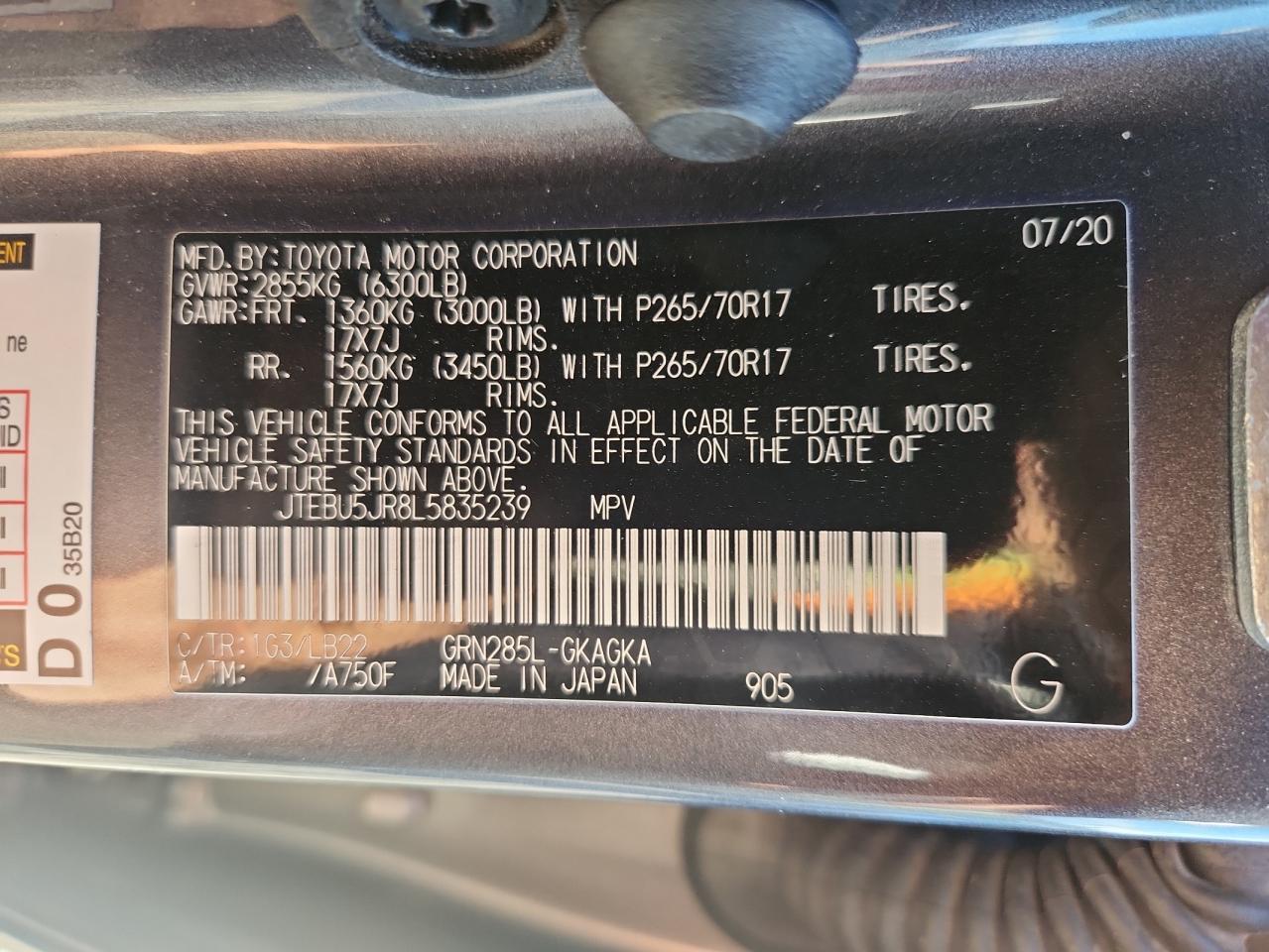 2020 TOYOTA 4Runner