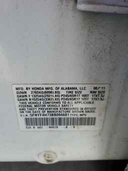 2011 HONDA PILOT