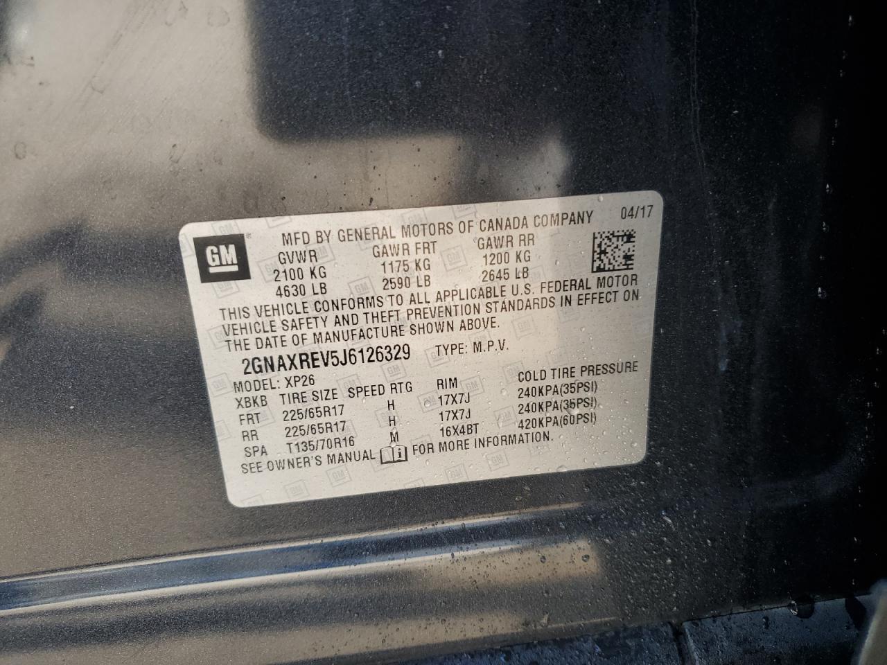 2018 CHEVROLET EQUINOX