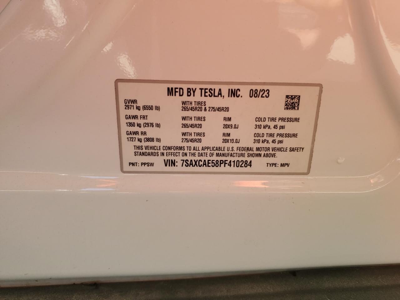 2023 TESLA MODEL X