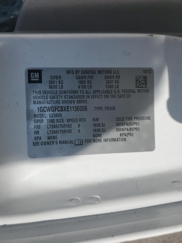 2014 CHEVROLET EXPRESS 2500