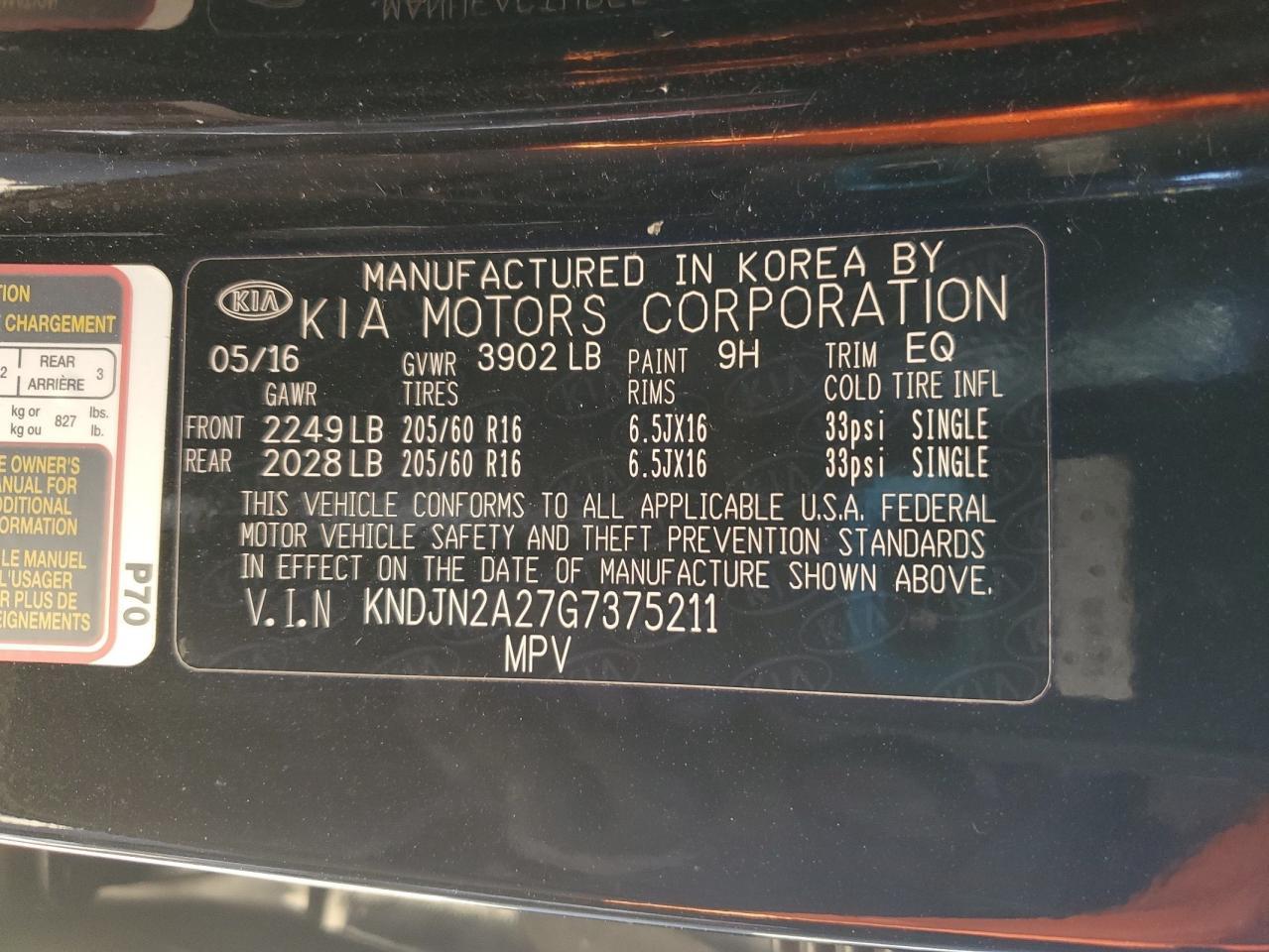 2016 KIA SOUL