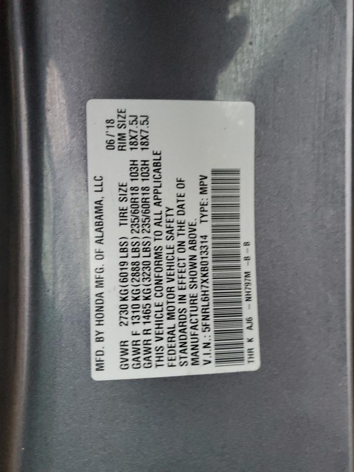 2019 HONDA ODYSSEY