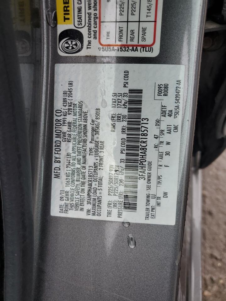 2012 FORD FUSION