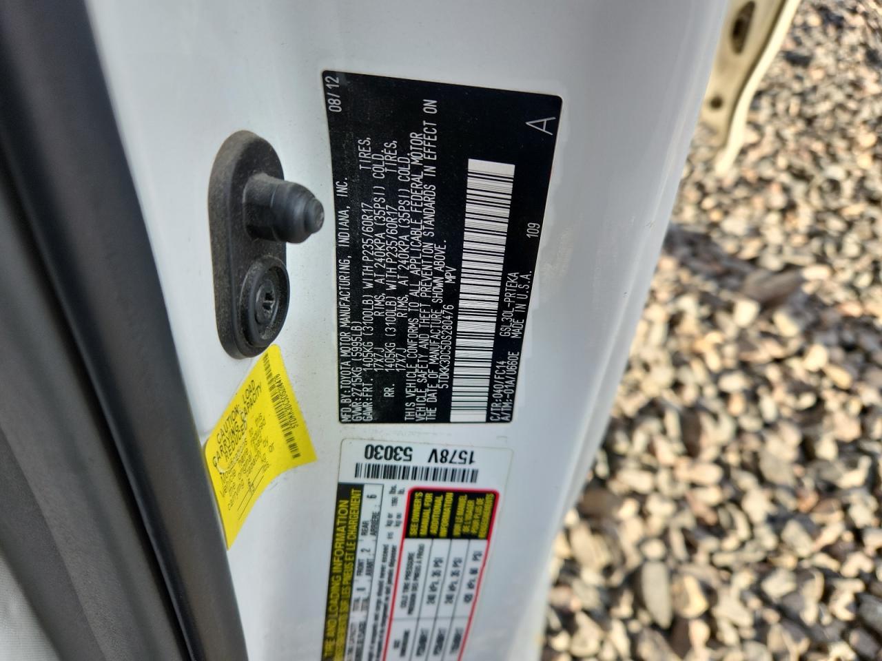 2013 TOYOTA SIENNA