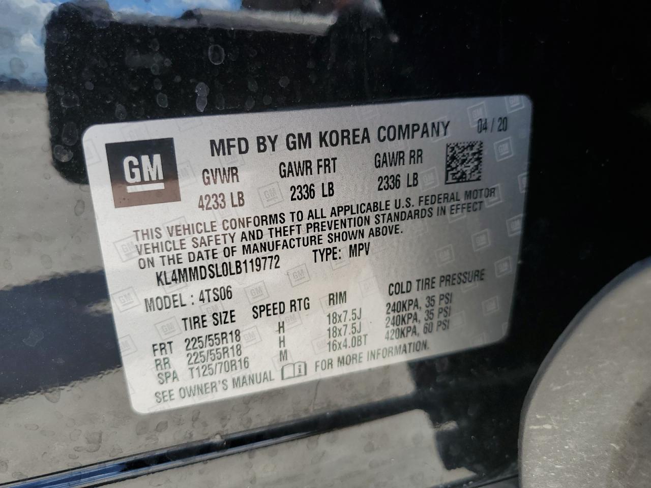 2020 BUICK Encore GX