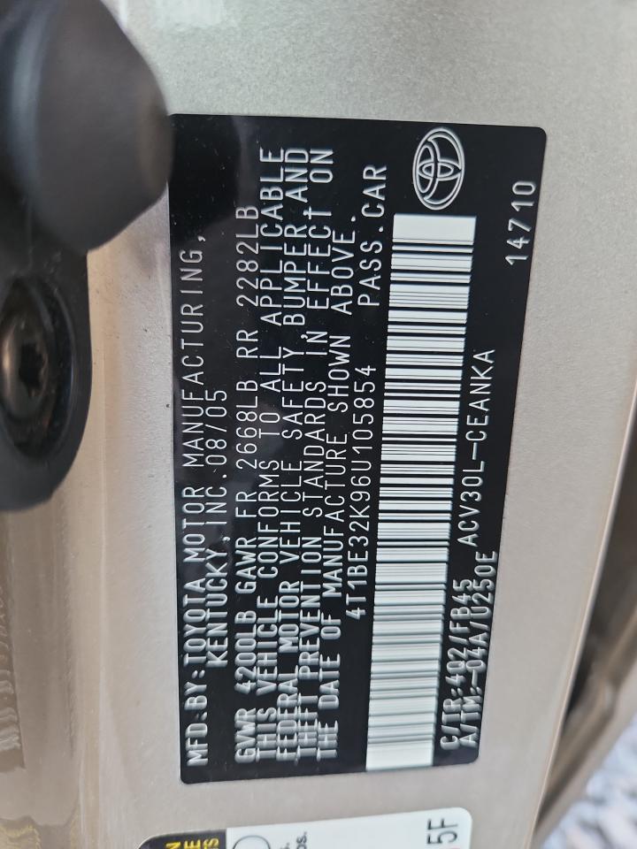 2006 TOYOTA CAMRY