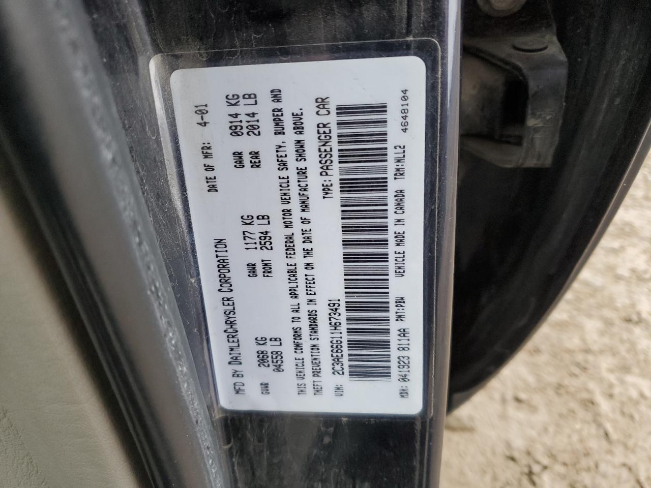 2001 CHRYSLER 300m