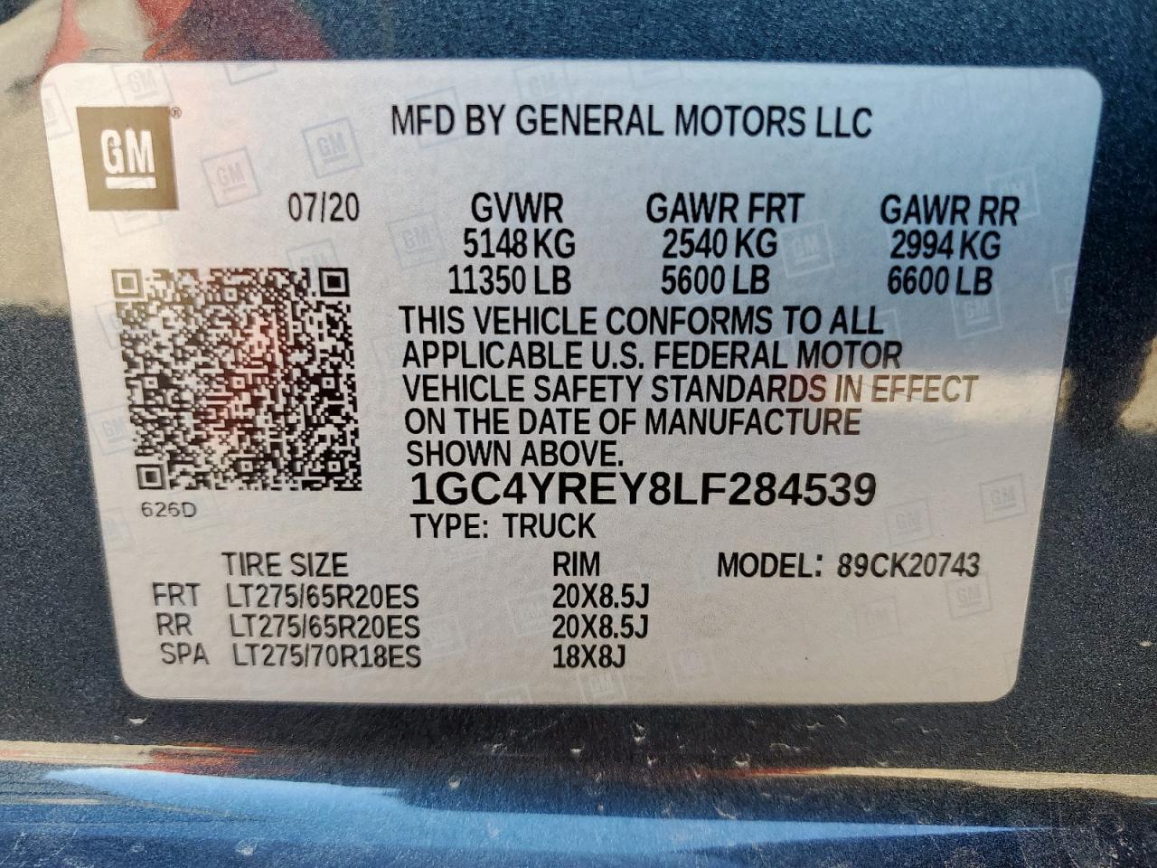 2020 CHEVROLET Silverado