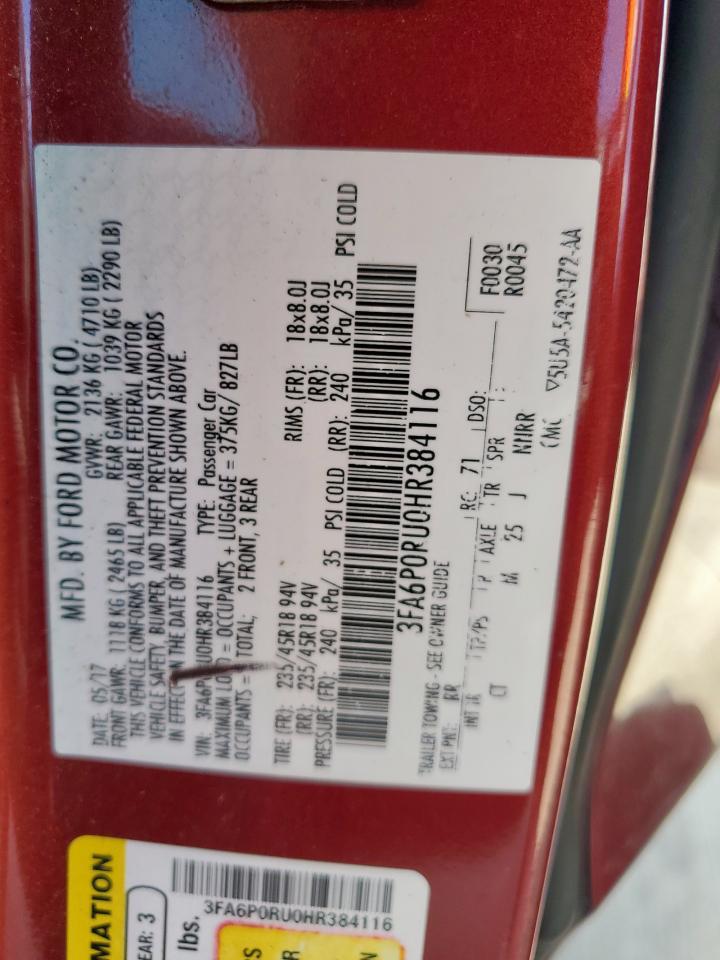2017 FORD FUSION