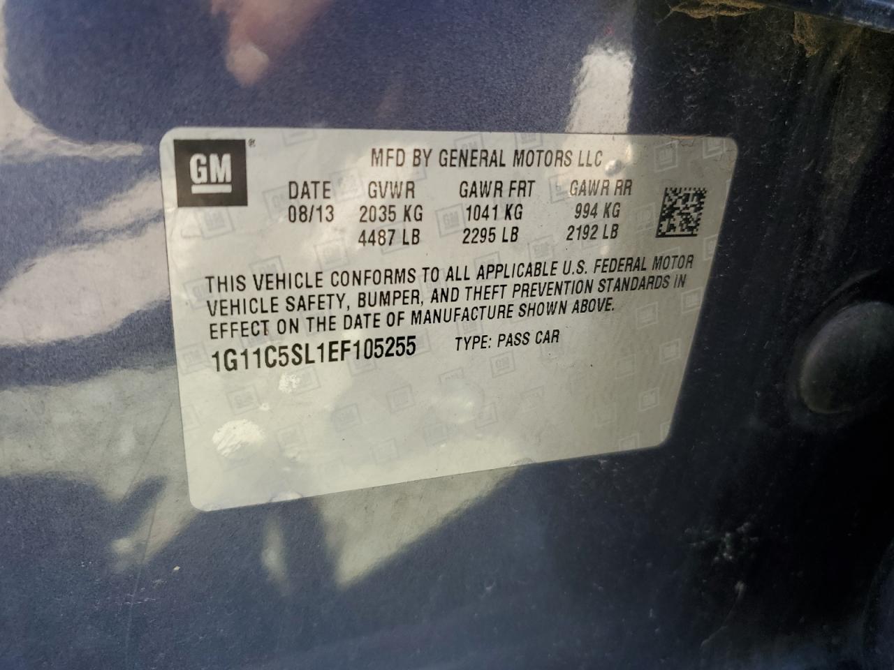 2014 CHEVROLET MALIBU
