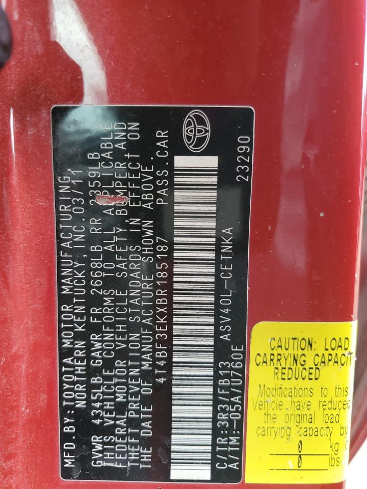 2011 TOYOTA CAMRY