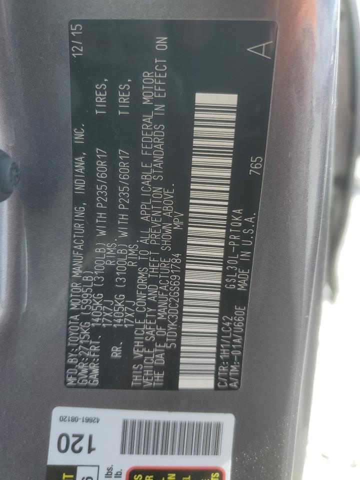 2016 TOYOTA SIENNA