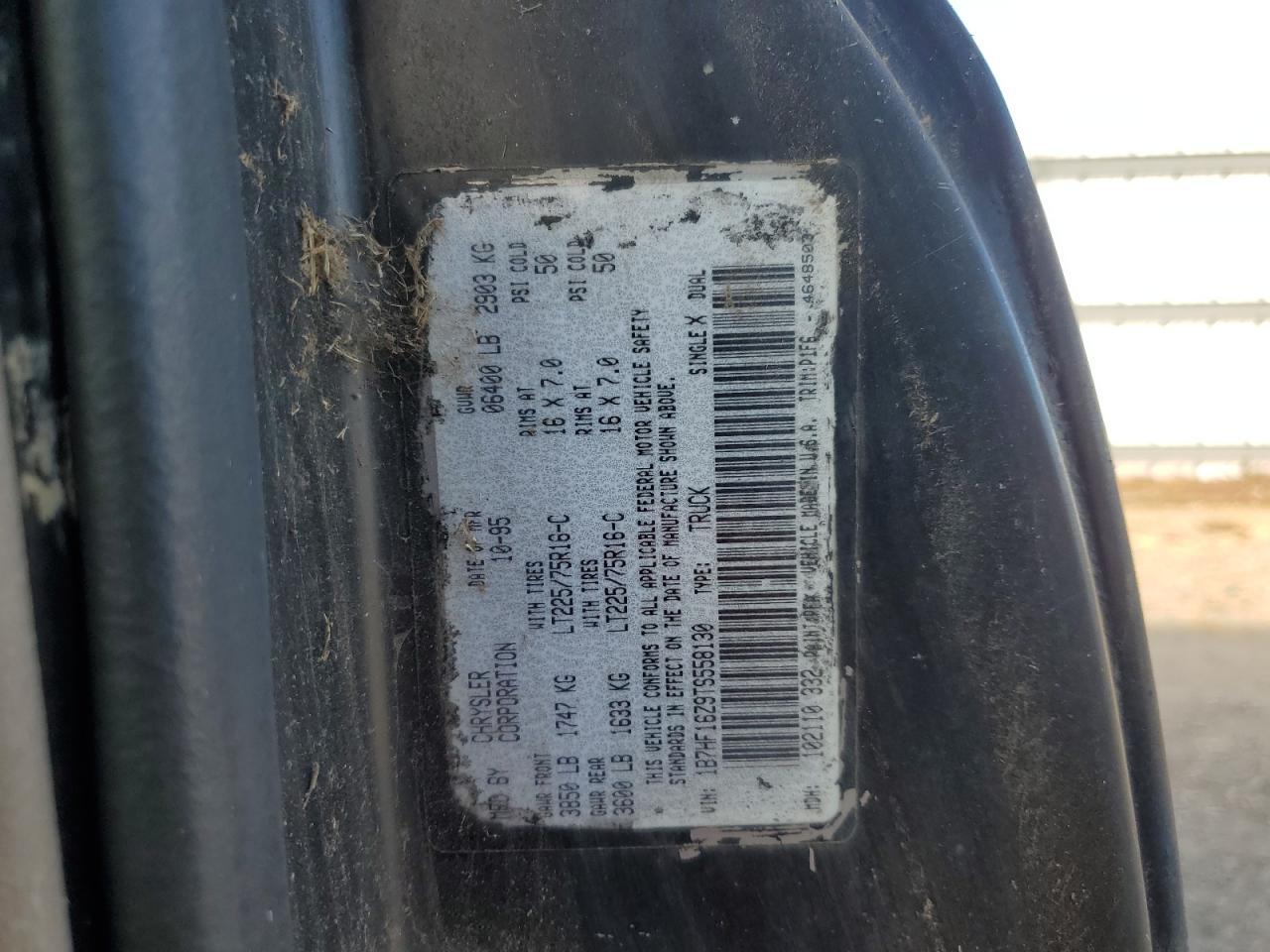 1996 DODGE RAM 1500
