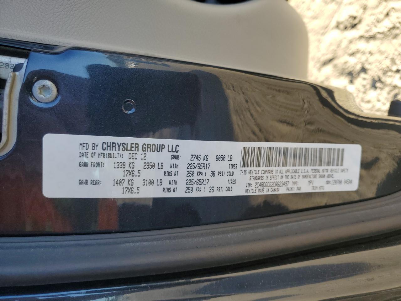 2013 DODGE GRAND CARAVAN