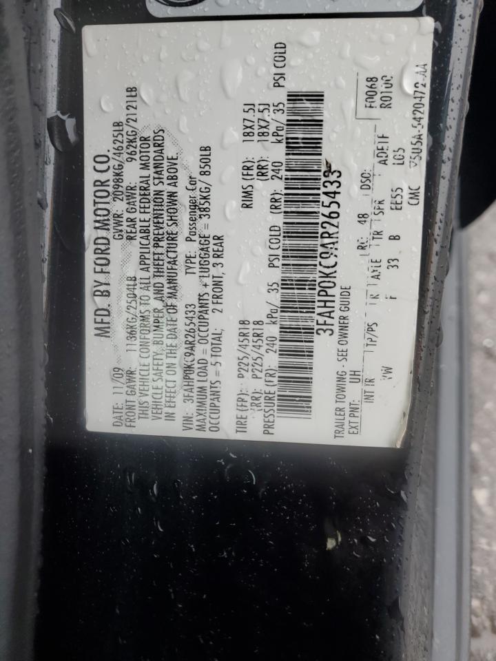 2010 FORD FUSION