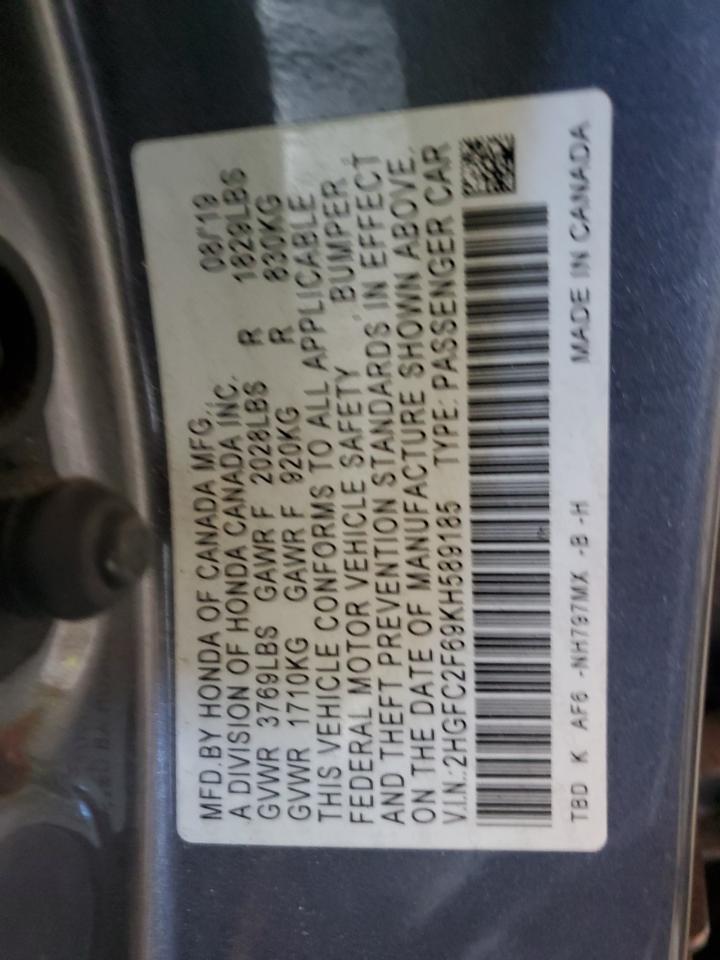 2019 HONDA CIVIC