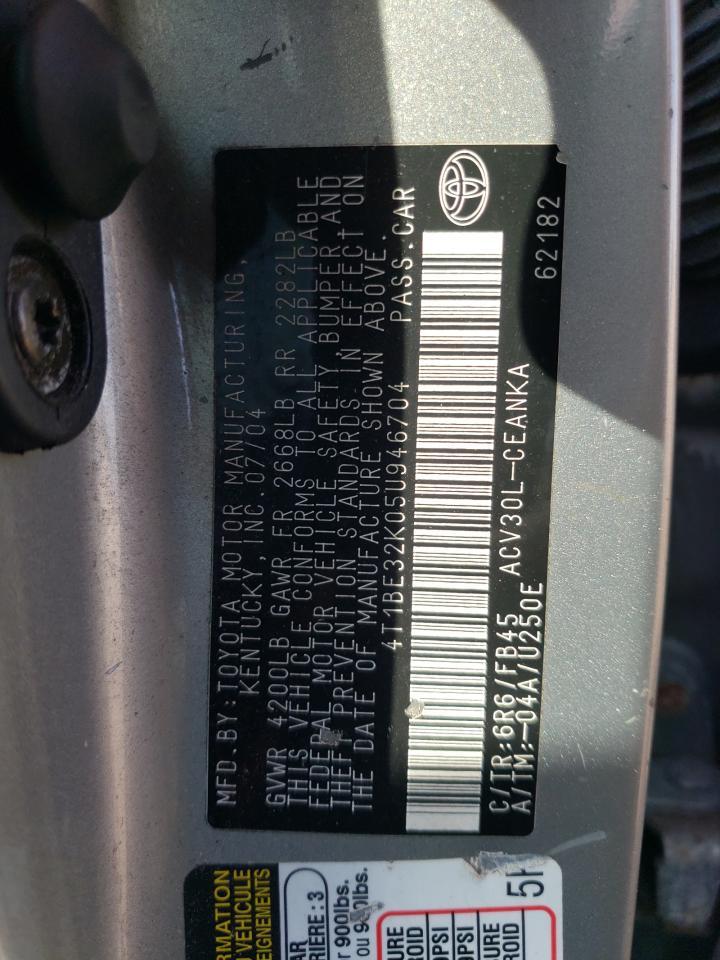 2005 TOYOTA CAMRY
