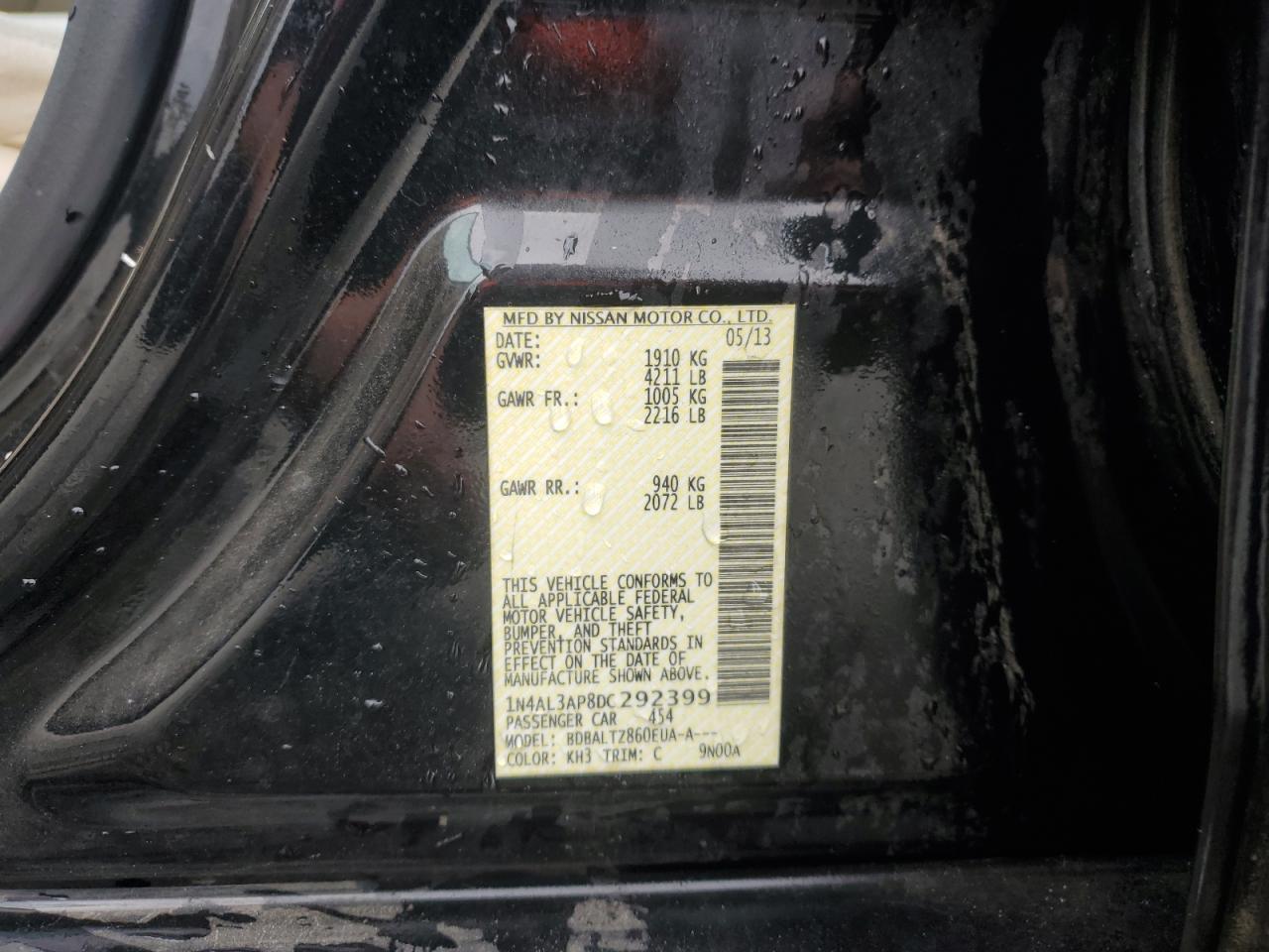2013 NISSAN ALTIMA