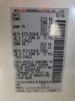 2016 NISSAN PATHFINDER