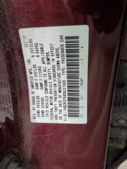 2013 HONDA ACCORD