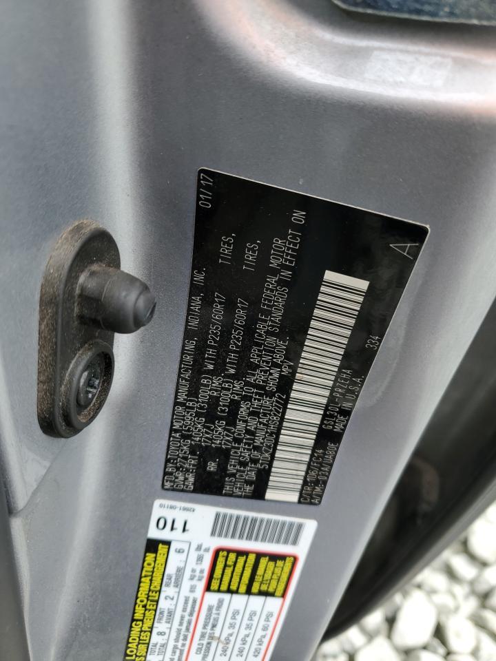 2017 TOYOTA SIENNA