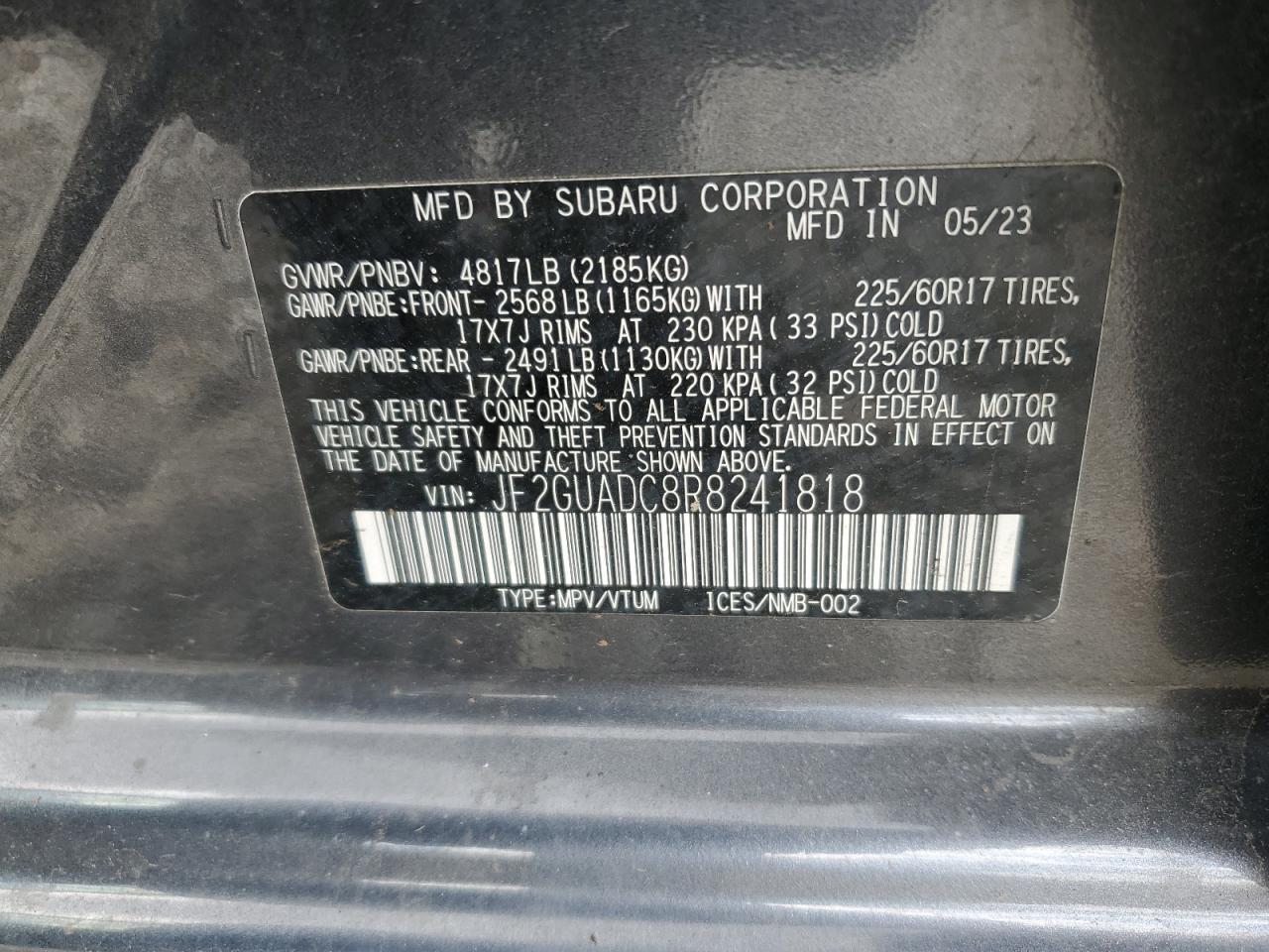 2024 SUBARU Crosstrek