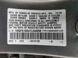 2007 HONDA CIVIC
