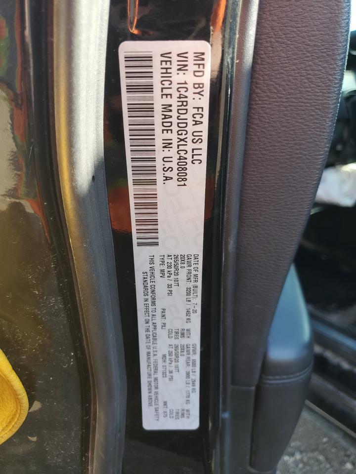2020 DODGE DURANGO
