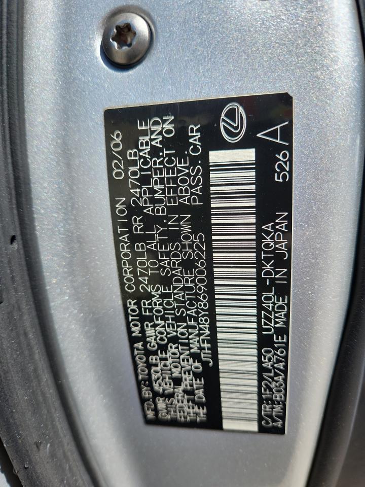2006 LEXUS SC 430