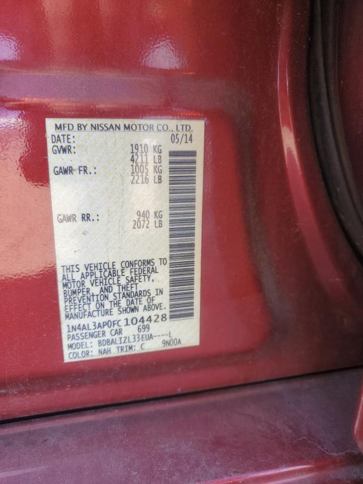 2015 NISSAN ALTIMA