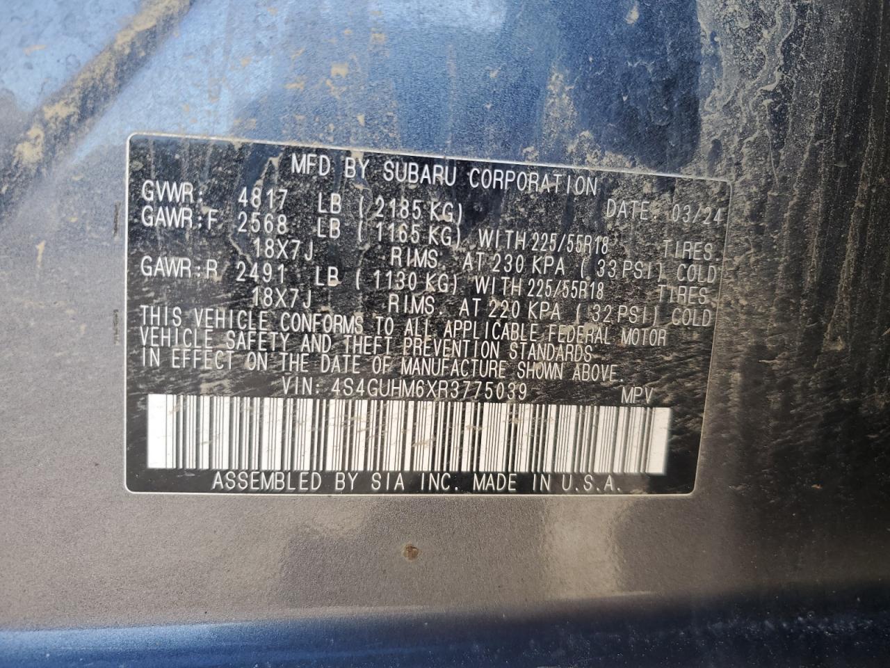2024 SUBARU Crosstrek