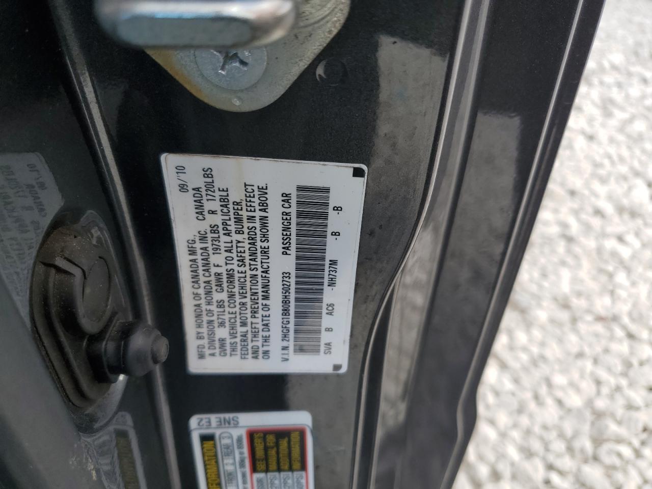2011 HONDA CIVIC