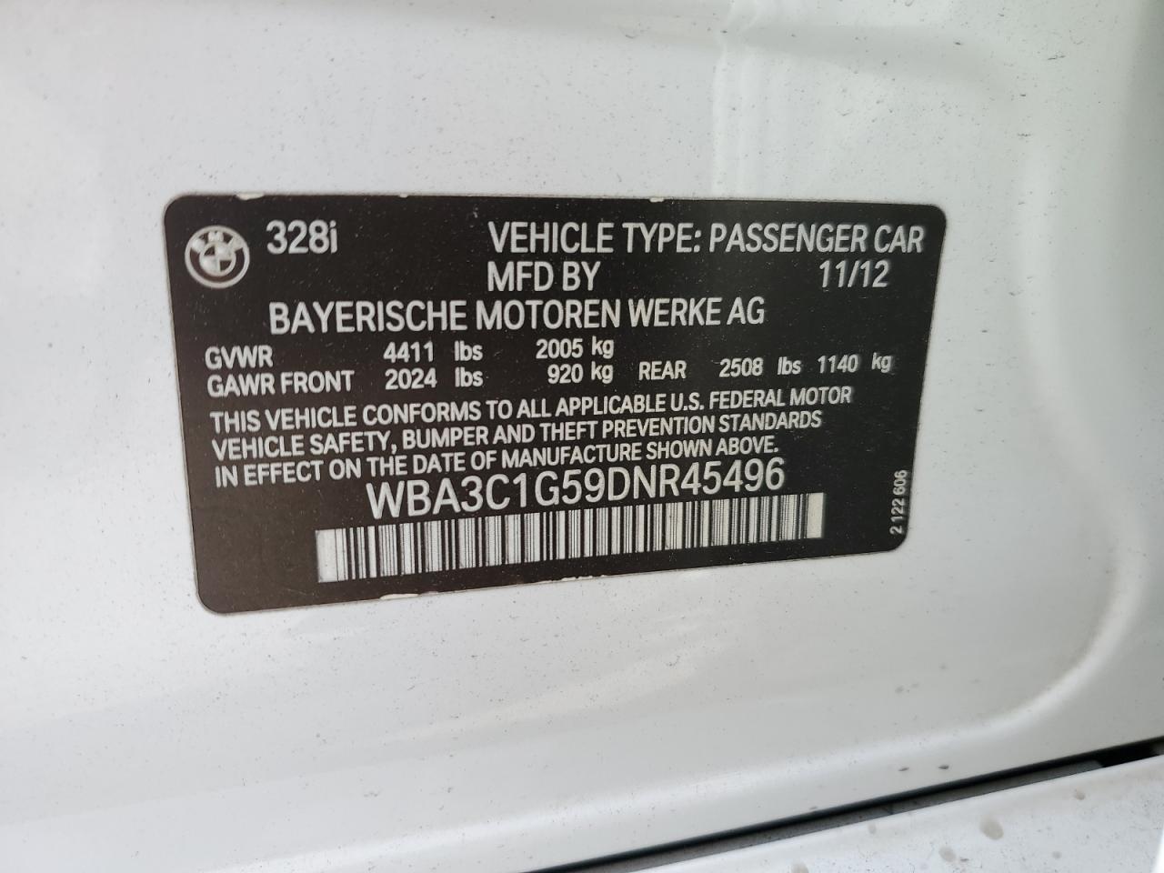 2013 BMW 3 SERIES