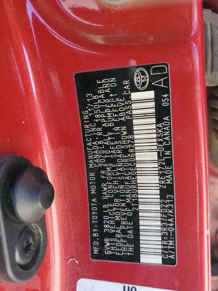 2014 TOYOTA COROLLA