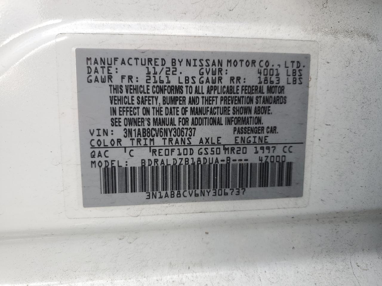 2022 NISSAN SENTRA