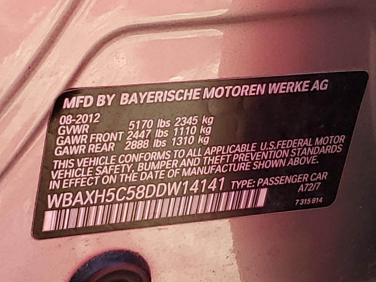 2013 BMW 5 series