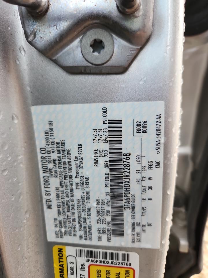 2018 FORD FUSION