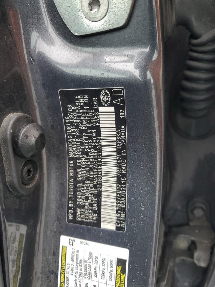 2009 TOYOTA COROLLA