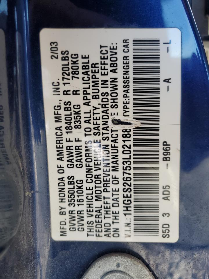 2003 HONDA CIVIC